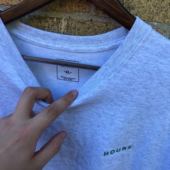 Hours T Shirt XL Gray - Picture 5 of 5